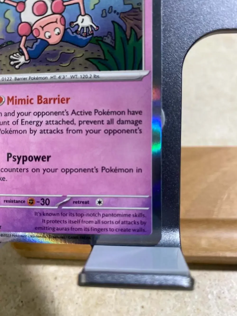 Mr. Mime 122/165 Holo Rare Scarlet & Violet 151 Pokemon Card